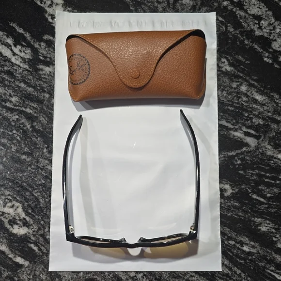 Ray-Ban Sunglasses with Brown Case and Burgundy Frame - Picture 2 of 8